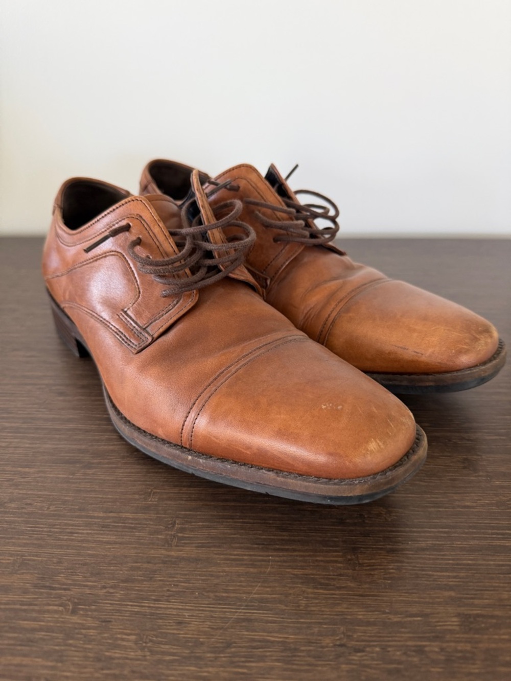Johnston & Murphy Brown Leather Men's Dress Shoes Size 10.5